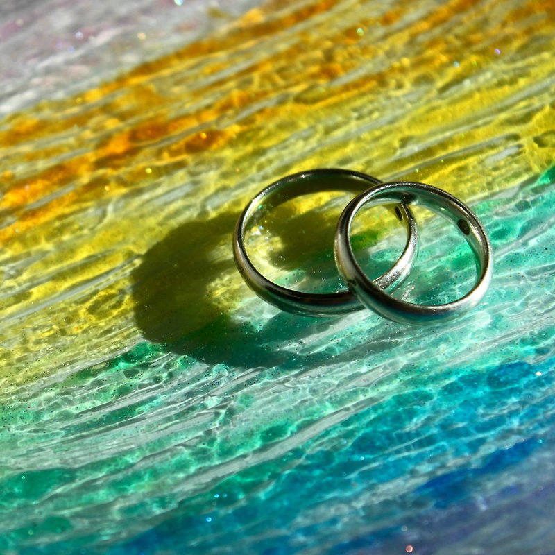 แก้ว กล่องเก็บของ หลากหลายสี - Personalized Pastel Dreamy Wedding Ring Dish・Handmade Initial Ring Dish