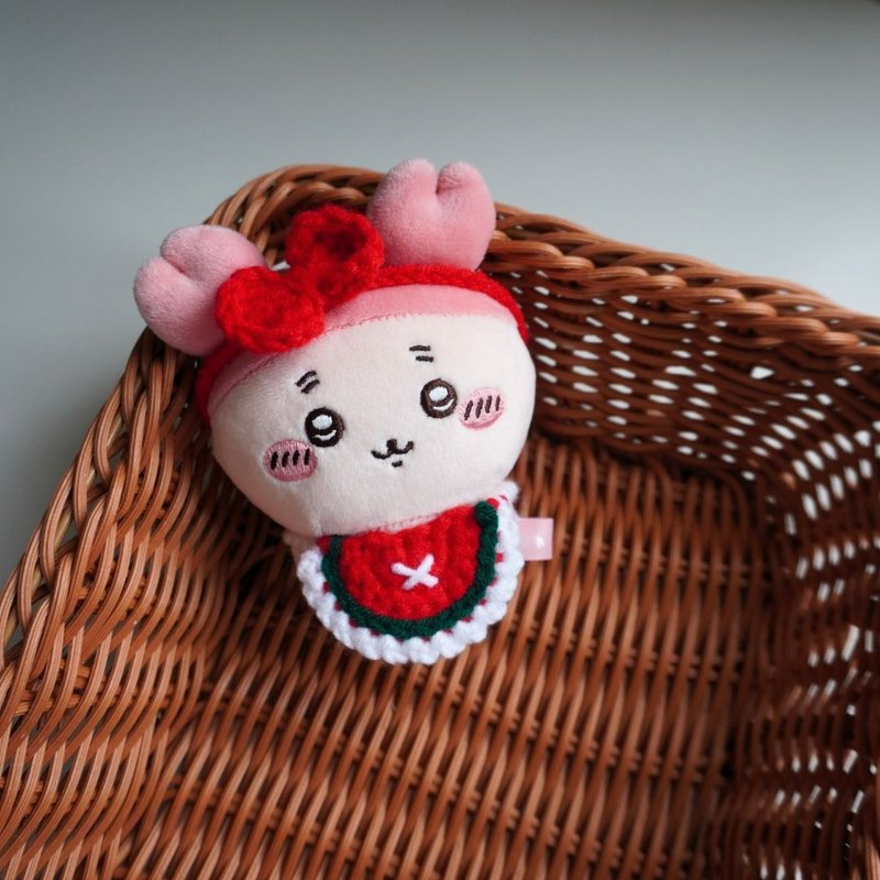 Jiikawa baby clothes-red maid baby clothes storage box does not include doll New Year gift - Stuffed Dolls & Figurines - Cotton & Hemp Red