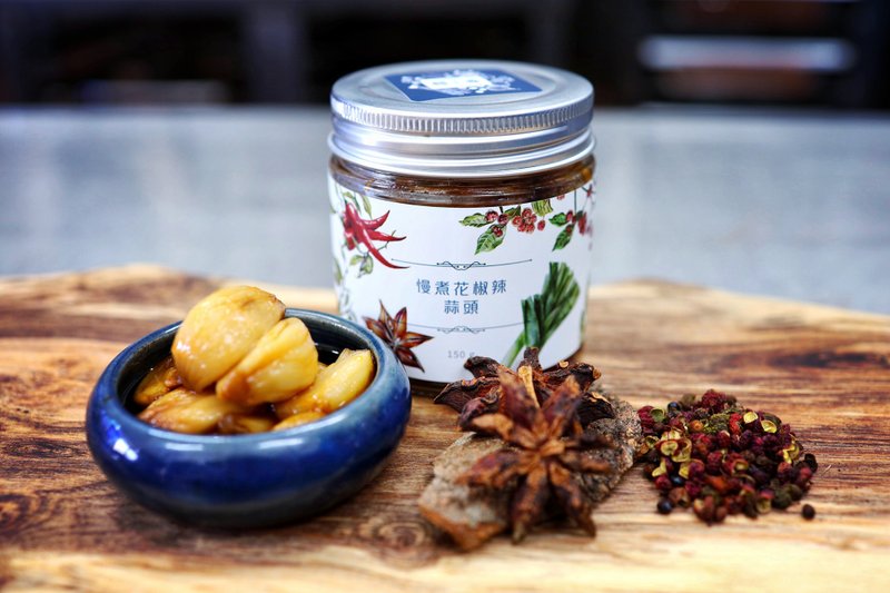 【黃+醬】慢煮花椒辣蒜頭(或套裝)  **香港製造 手工醬料** - 醬料/調味料 - 新鮮食材 