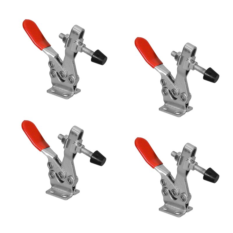 20326 Horizontal Quick-Release Toggle Clamp, 500 lbs Capacity, 225D, 4 Pack - Other - Other Metals 