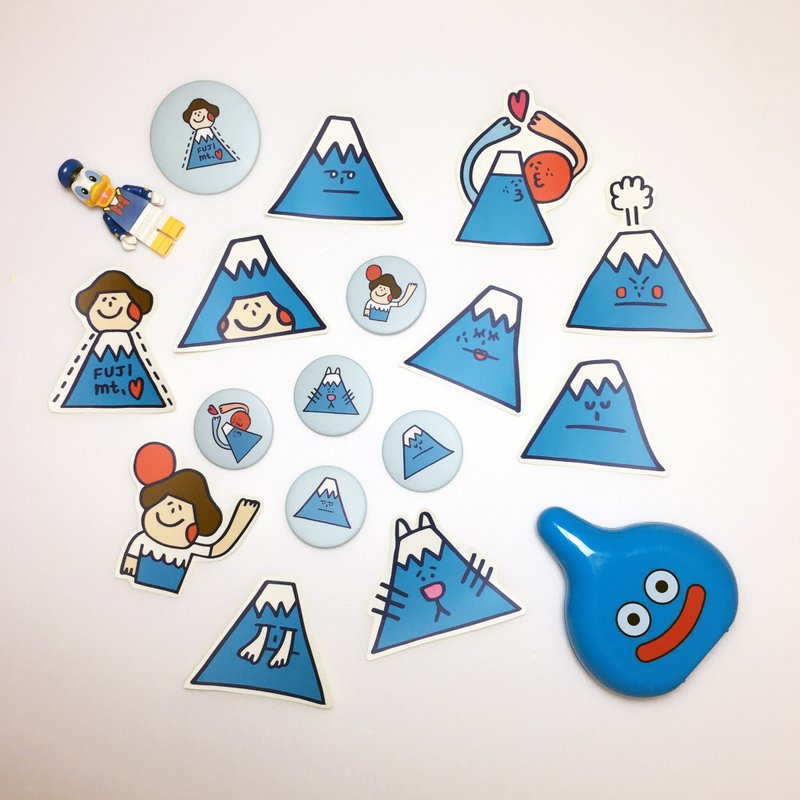「變成富士山」貼紙組 - 貼紙 - 紙 