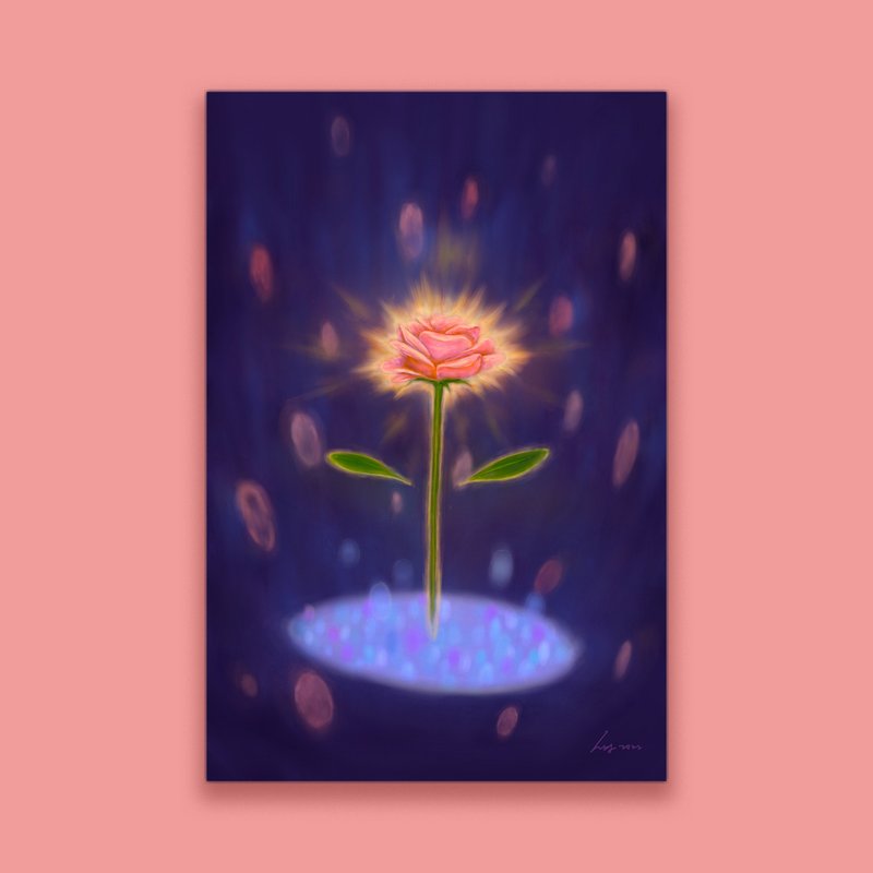 Blessings of flowers-hanging pictures/paintings/paintings/decorative paintings/flowers/plants/healing/fantasy/dreams/roses - Posters - Other Materials Multicolor