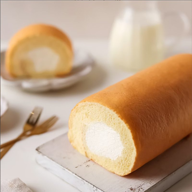 【法布甜】原味生乳捲蛋糕2入(含運) - 蛋糕/甜點 - 新鮮食材 白色