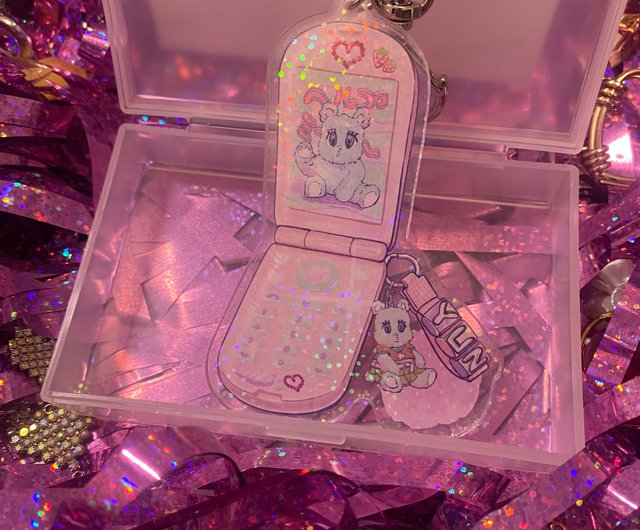 キーホルダー クマ y2k KAWAII かわいい レトロポップ ピンク