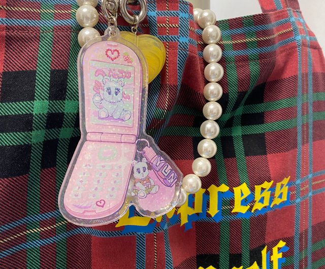 キーホルダー クマ y2k KAWAII かわいい レトロポップ ピンク