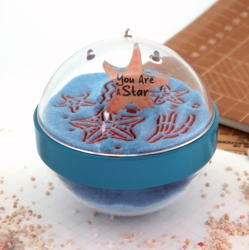 【夏日海洋】你是明星!/ You are a star! 海星雙關沙漏 - 擺飾/家飾品 - 壓克力 