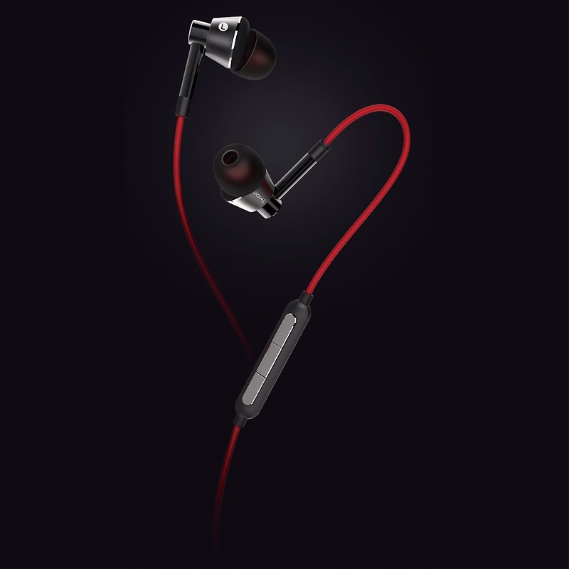 【1MORE】Good sound in-ear wired headphones/1M301-SG Star Titanium - Headphones & Earbuds - Other Materials Black