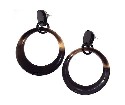 AnhCraft Hand crafted earrings handmade jewelry gifts for women from buffalo horn