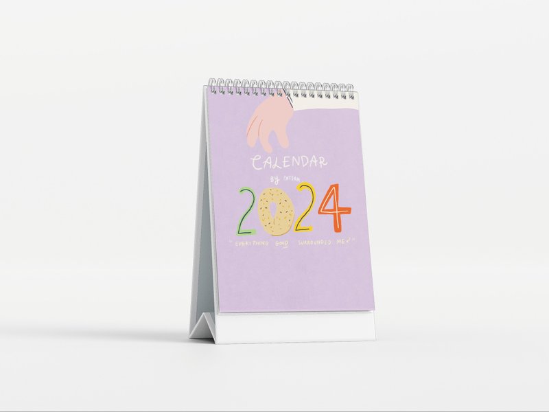 Calendar 2024: good things surrounded me - ปฏิทิน - กระดาษ หลากหลายสี