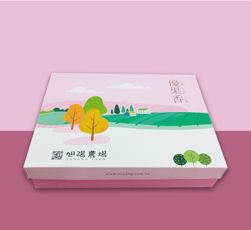 【旭陽農場】【優果香】綜合水果乾禮盒 - 水果乾 - 新鮮食材 粉紅色