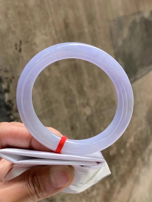 Good Morning Studio 冰種翡翠天然翡翠玉鐲 A玉手鐲 玉鈪 • 冰種紫羅蘭翡翠圓鐲