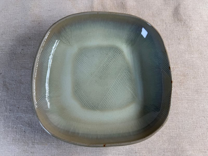 青瓷淺盤 - 盤子/餐盤/盤架 - 陶 綠色