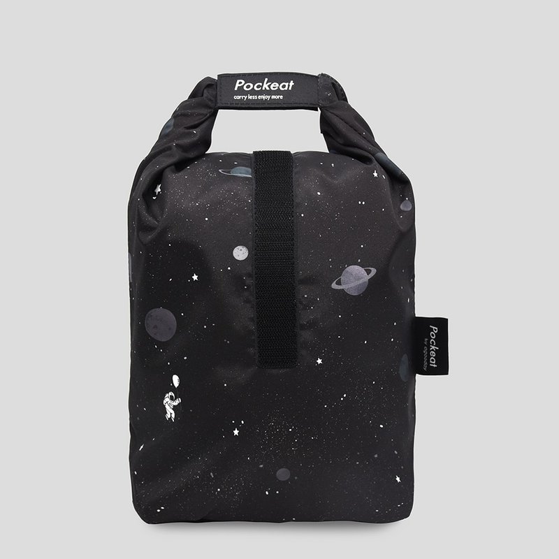 agooday | Pockeat food bag(L) - Space roaming - Lunch Boxes - Plastic Black