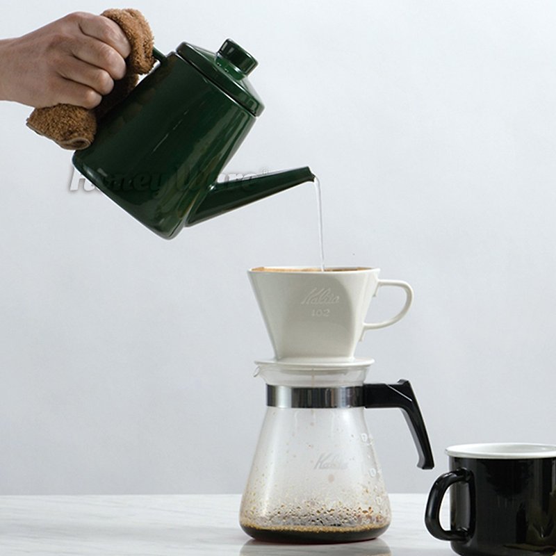 1.0L琺瑯手沖壺 - 森林綠 - 咖啡壺/咖啡周邊 - 琺瑯 
