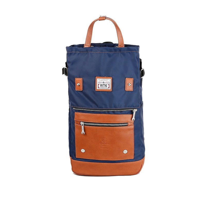 2016 Evolution version RITE twin package ║ flight bag x vintage bag (L) - Green nylon husband ║ - Messenger Bags & Sling Bags - Polyester Blue