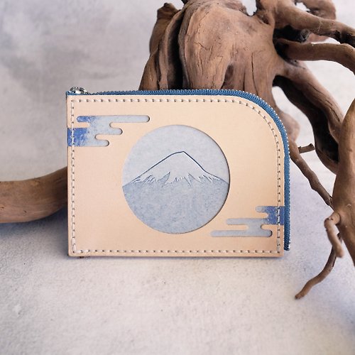 The Lederer 富士山拉鏈零錢包 | 手縫皮革材料包 | BSP155