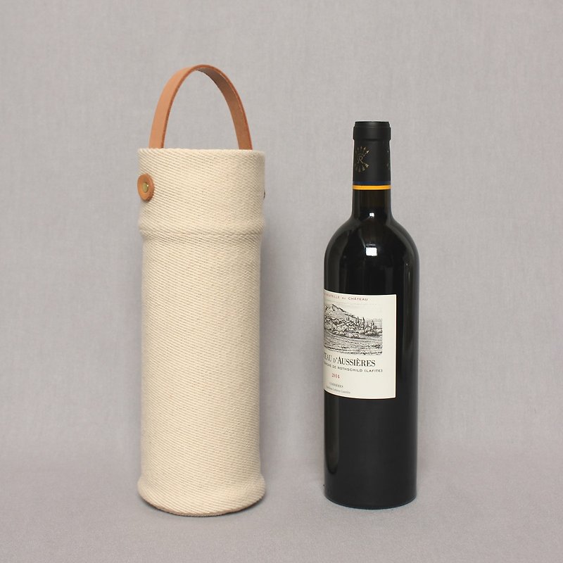Kettle bag beverage bag mug bag wine bag - cotton / portable - อื่นๆ - ผ้าฝ้าย/ผ้าลินิน ขาว