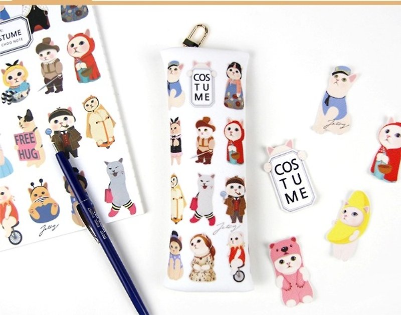 JETOY, sweet cat Q version Pencil _Costume (J1605404) - Pencil Cases - Other Materials White