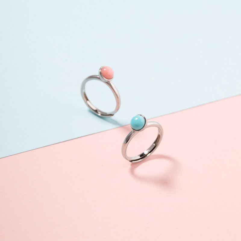 Colorful Bubble Gum Lively Personalized Sterling Silver Ring - แหวนทั่วไป - เครื่องเพชรพลอย หลากหลายสี