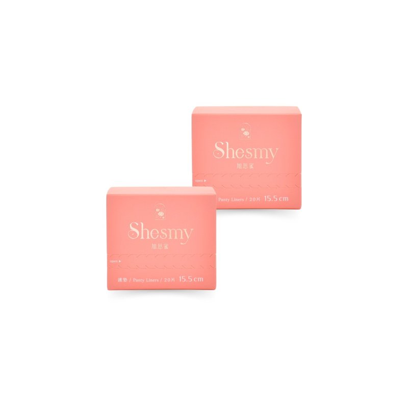 【臺灣首創】Shesmy旭思蜜可分解衛生棉-香氛款-護墊15.5cm - 布衛生棉/生理用品 - 環保材質 粉紅色