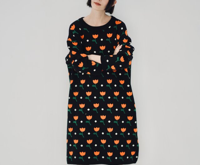 flower tulip skirt dress
