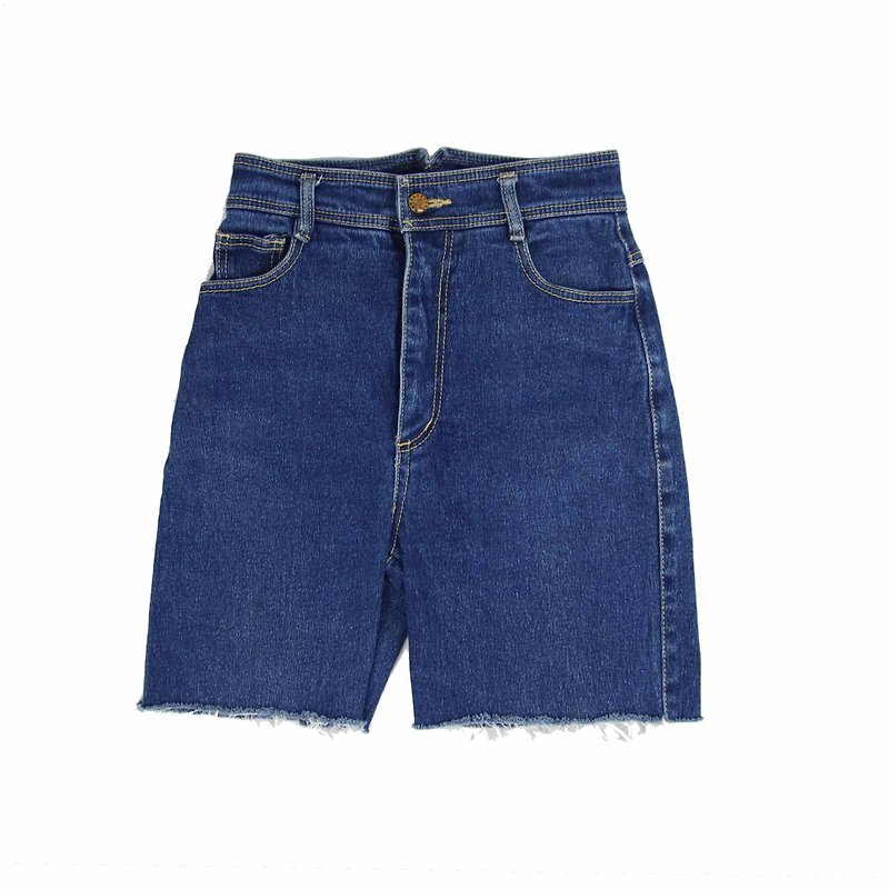 Tsubasa.Y Vintage House Blue 009, Denim Shorts Denim Shorts - กางเกงขายาว - วัสดุอื่นๆ 