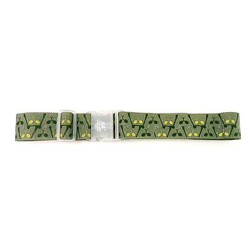 Chloe deaf cats - luggage belt / green - Other - Other Materials Green