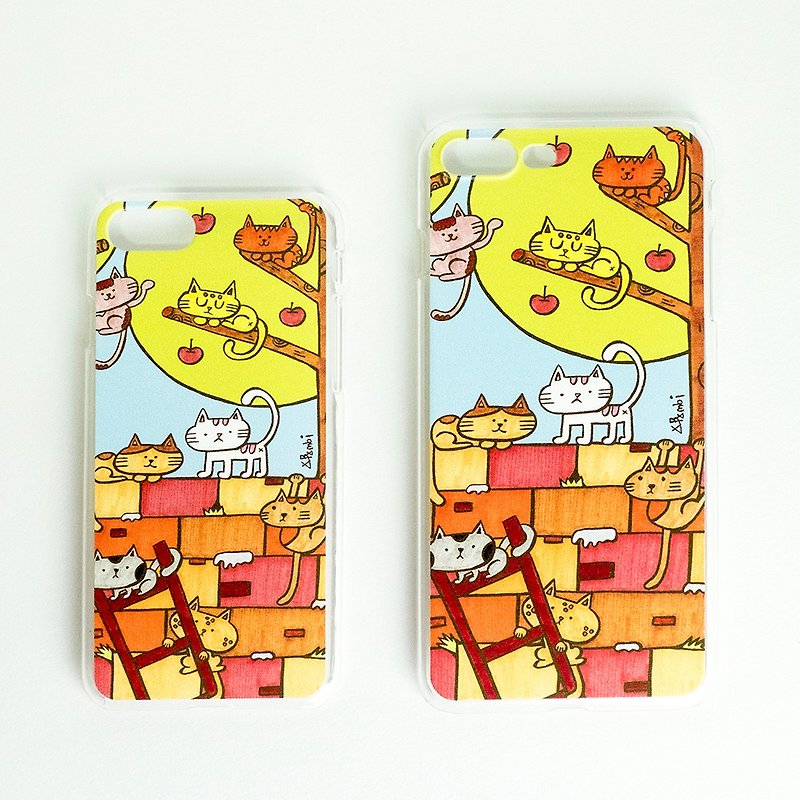 iPhone Case for 7 / 7Plus / 8 / 8Plus / Cat Wall - Phone Cases - Plastic Multicolor