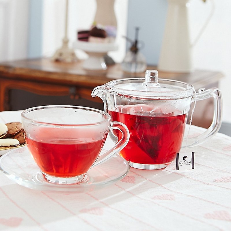 Raspberry Lime Fruit Tea (20pcs/can)│Triangular three-dimensional tea bag‧Caffeine-free herbal tea - Tea - Other Materials Pink