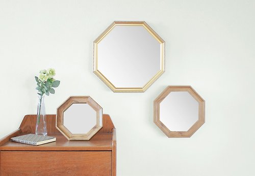 PALAS & DÉCORÉ LUONNOS 八角鏡 Prologue Octagon Stand and Wall Mirror S size