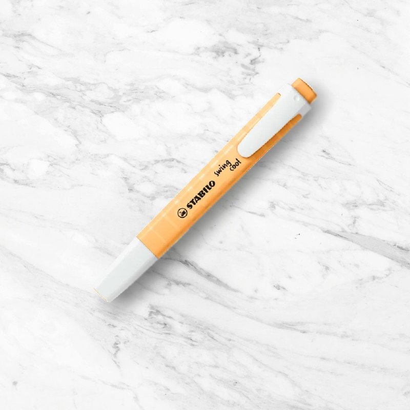 [stabilo] Leku Macaron Color Highlighter Pen-Higurashi Orange (original genuine product) - Other - Plastic Orange