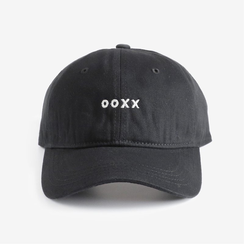 OOXX baseball cap - Hats & Caps - Cotton & Hemp Black
