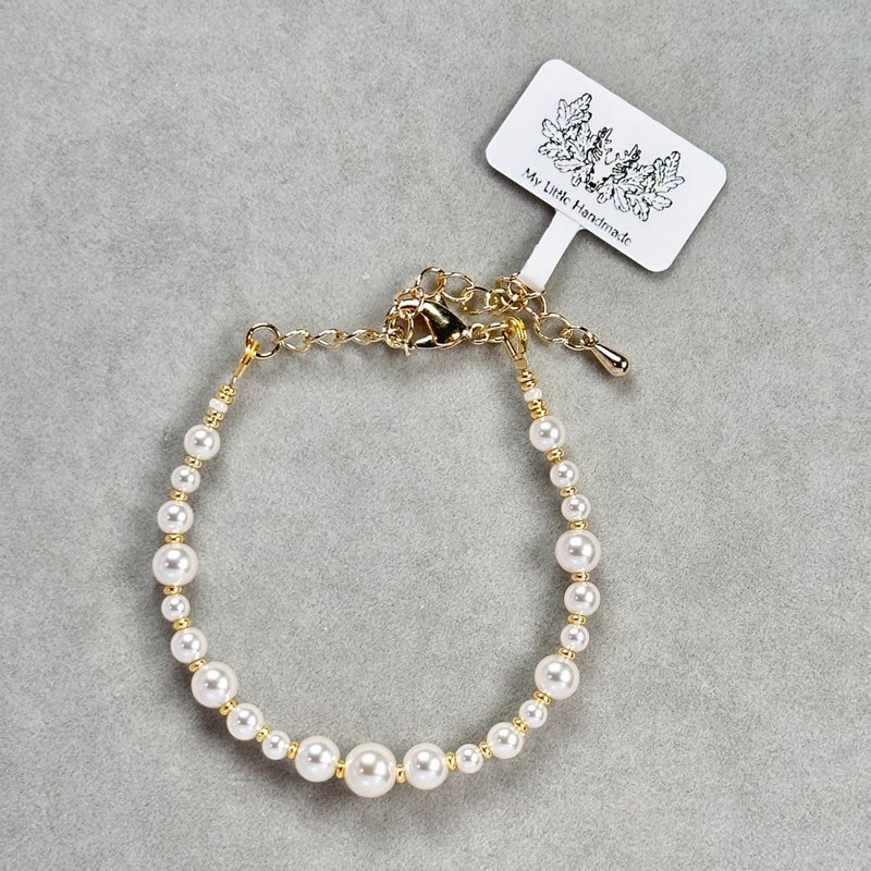 Imitation AKOYA glass pearl bracelet JW193H-001 - สร้อยข้อมือ - ไข่มุก หลากหลายสี