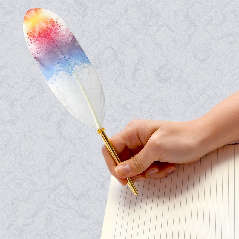 Japan Quill Pen Feather Ball Pen WaterColor Ink Series W03 Feather Pen - ปากกา - วัสดุอื่นๆ สีใส