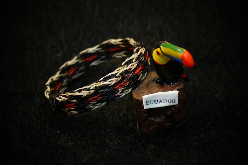 Vista [knowledge], South America, Indiana, hand-woven horsehair bracelet - rough version - สร้อยข้อมือ - วัสดุอื่นๆ 