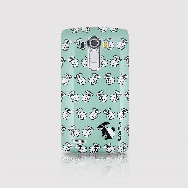 (Rabbit Mint) 薄荷兔手機殼 - 摺紙兔系列 - LG G4 (P00078) - 手機殼/手機套 - 塑膠 綠色