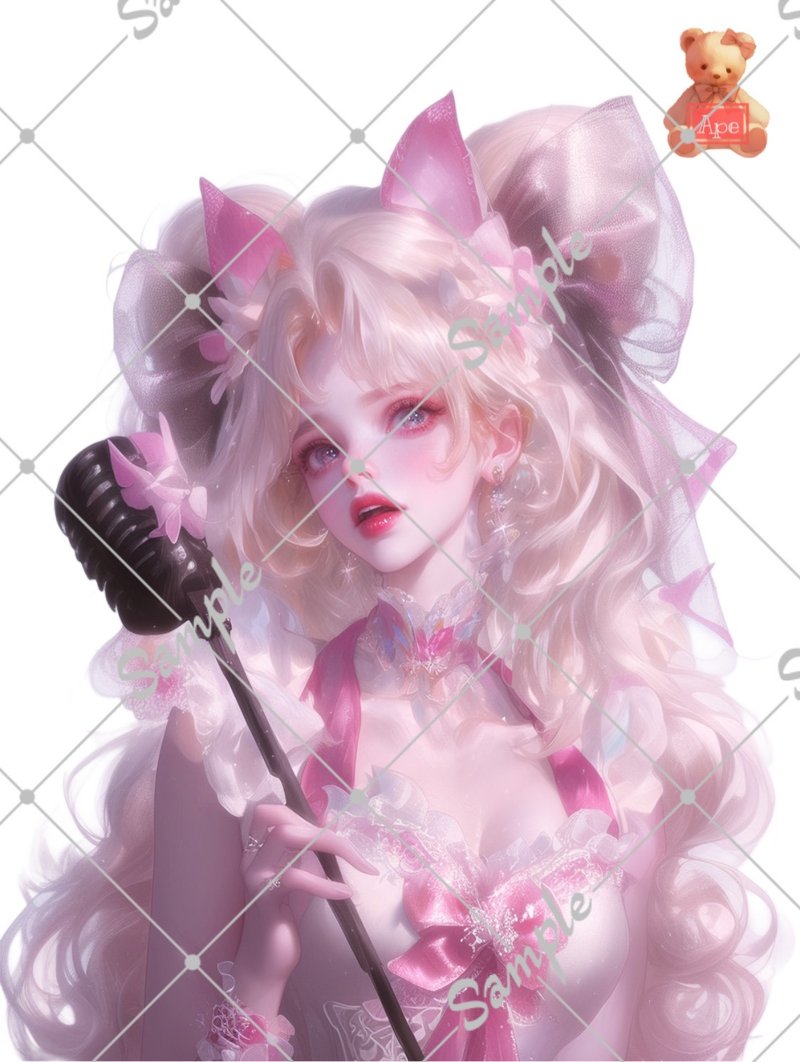 Original character stickers, decorative stickers, 5 pieces - Stickers - Paper 