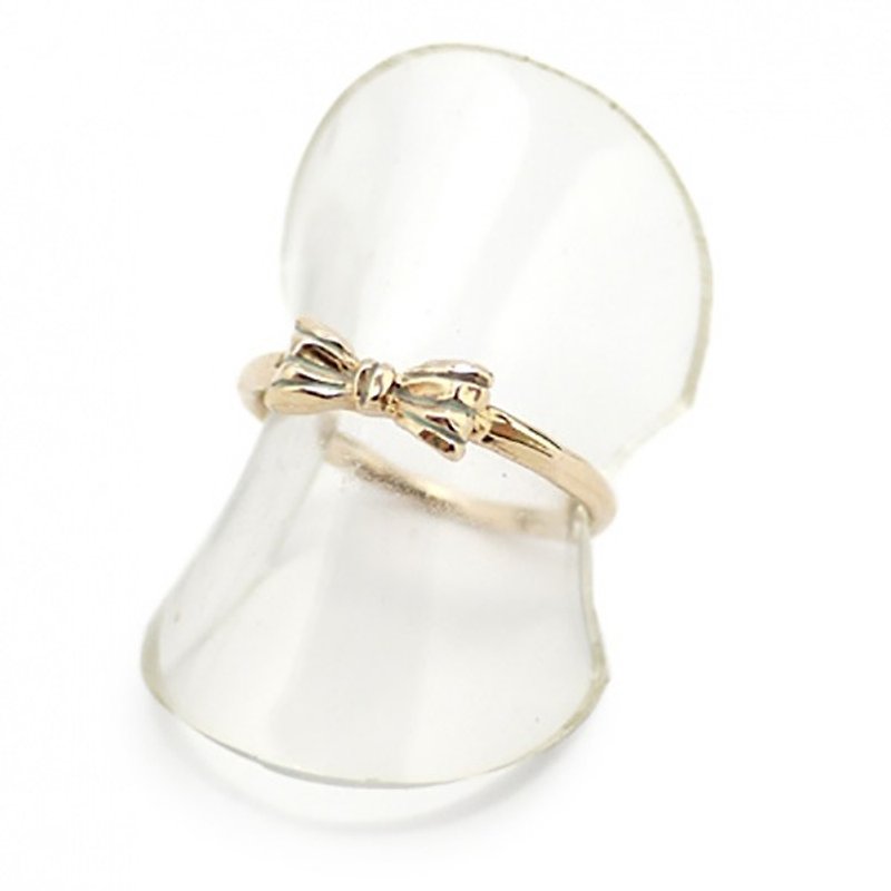 Little Ribbon Ring Little ribbon ring / ring RN 059 - General Rings - Other Metals Pink