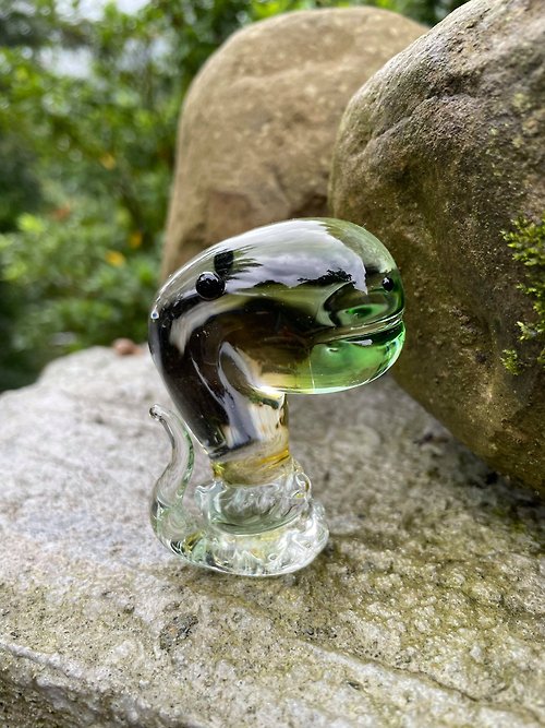 Central Glass 水晶玻璃 Q版生肖 蛇
