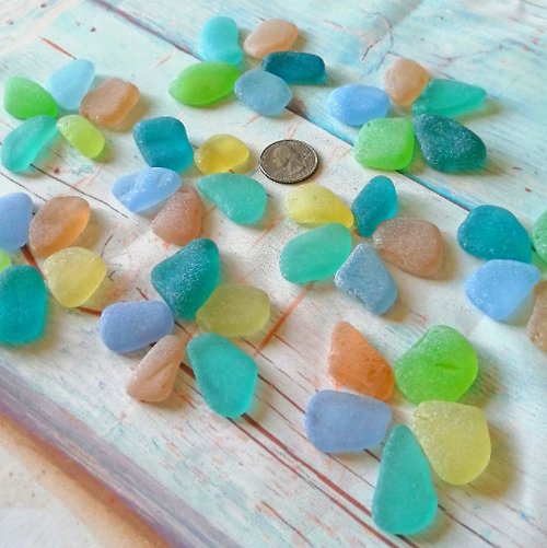 海玻璃給你 Genuine Sea glass Rare color.Bulk Sea glass for Perfect Sea glass necklace