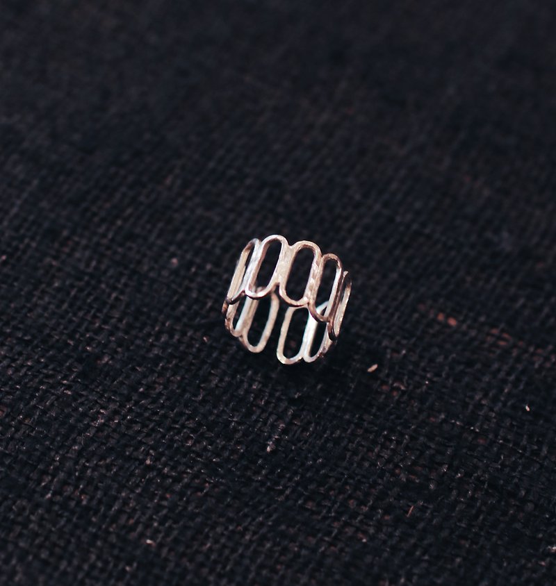 MU Simple Series Sequence Ring 925 Silver - General Rings - Copper & Brass Silver