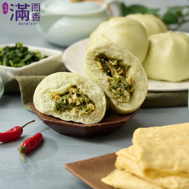 【滿面香】雪菜腐皮包-4入裝 - 麵包/吐司 - 新鮮食材 