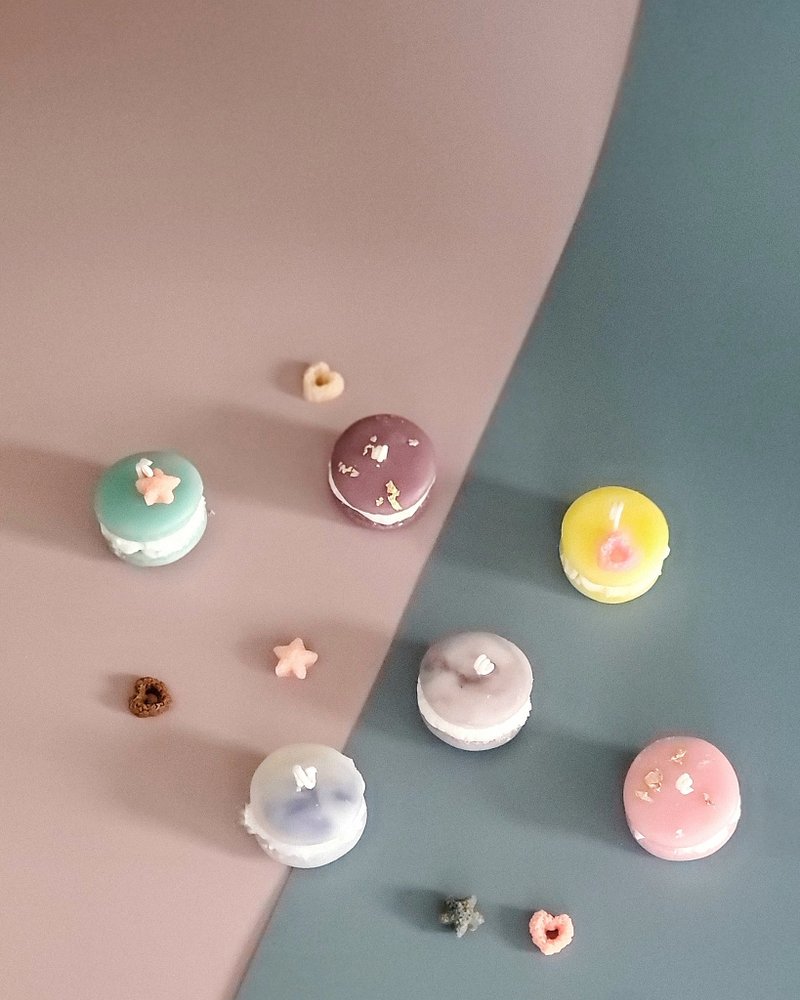 [Room two and three] Modeling macaron candle course 1760 is for two persons - Candles/Fragrances - Wax 