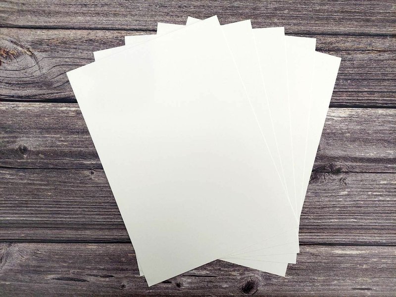 Glass pen ink special paper A4 - Cards & Postcards - Paper White