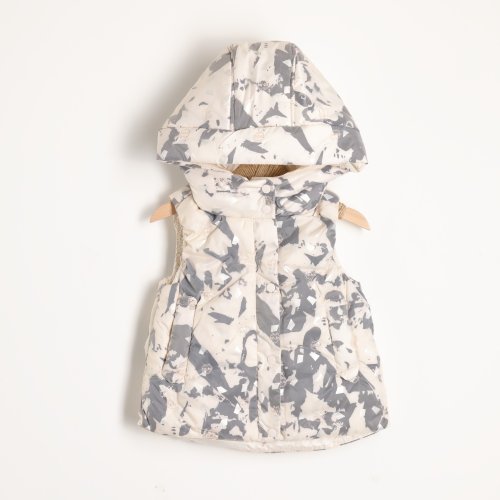 BIR自然棉麻品牌服飾 BIR 連帽羽絨背心