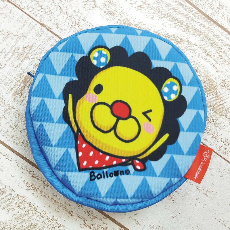 "Balloon" Light Waterproof Round Storage Bag-Petal Lion - Toiletry Bags & Pouches - Cotton & Hemp Multicolor