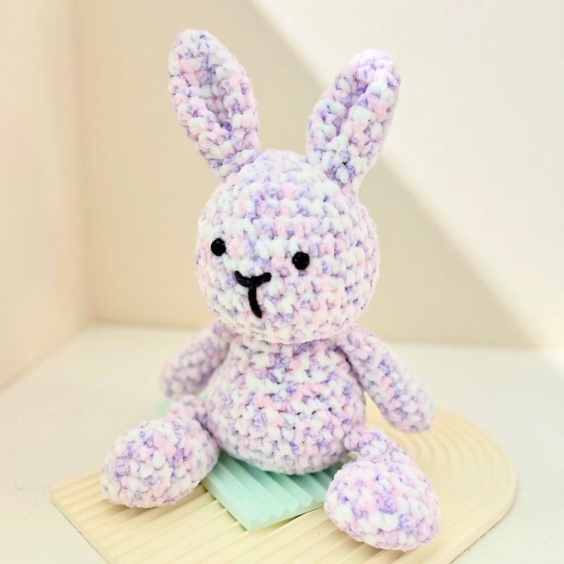 Candy-floss Bunny - Stuffed Dolls & Figurines - Wool Multicolor