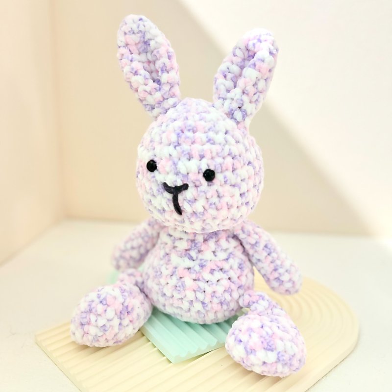 Candy-floss Bunny - Stuffed Dolls & Figurines - Wool Multicolor