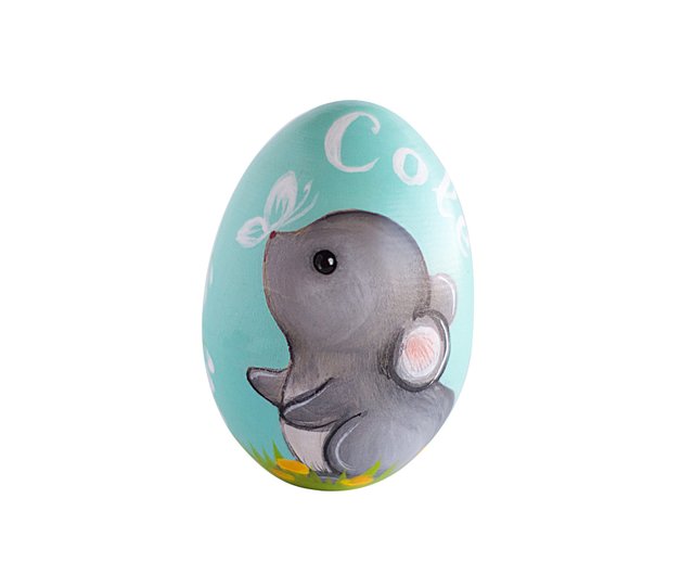 Hand-Painted Wooden Eggs, Easter, Gifts