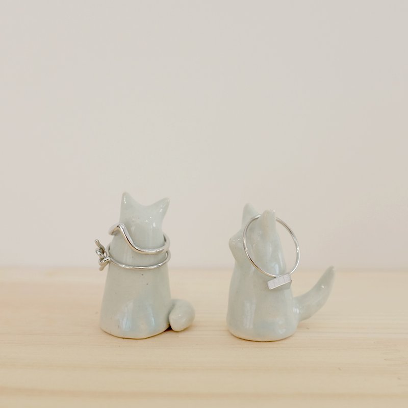 Little Cat Ring Holder - Items for Display - Pottery 